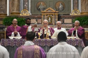 Homélie du Saint-Père Léon XIV à la paroisse du Sacré-Cœur de Jésus à Rome 22 février 2026 © Vatican Media 