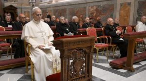 La première retraite de Carême du pape a eu lieu dans la chapelle Pauline, au Vatican © Vatican Media