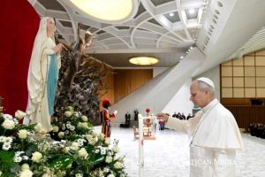 Audience générale en la fête de Notre-Dame de Lourdes © Vatican Media 