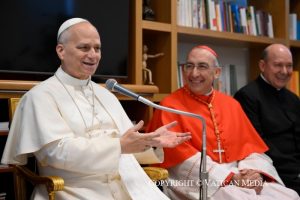 Salutation du Saint-Père au Conseil pastoral paroissial, 22 février 2026 © Vatican Media