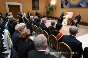 Discours du pape Léon XIV aux membres de l'Association « Pro Petri Sede » 18 février 2026 © Vatican Media