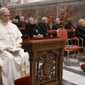 Le pape Léon XIV et les responsables de la Curie romaine sont entrés dans le silence du Carême © Vatican Media