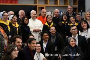 Salutation du Saint-Père au Conseil pastoral paroissial, 22 février 2026 © Vatican Media 