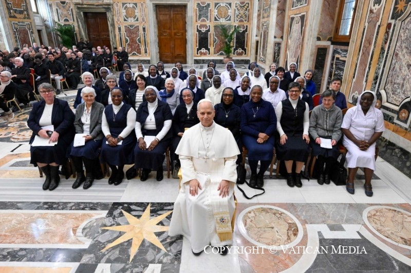 Discours de Léon XIV aux Missionnaires Oblats de Marie Immaculée et aux Sœurs de Notre-Dame des Apôtres, 21 février 2026 © Vatican Media