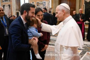 Discours du Saint-Père Léon XIV aux participants du Projet Policoro de la Conférence épiscopale italienne, 21 février 2026 © Vatican Media
