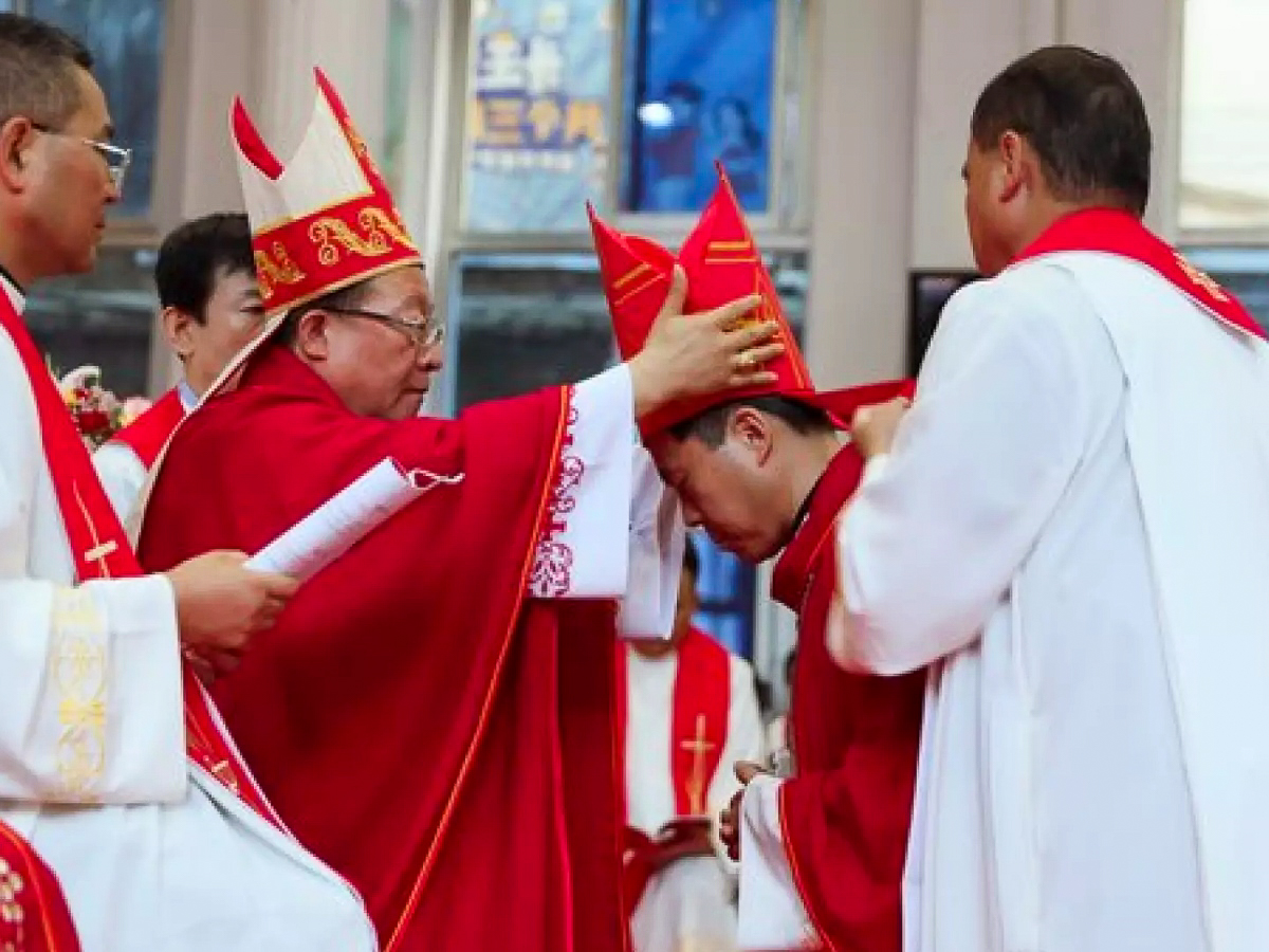 Mgr Antoine Li Hui (ici lors de son ordination épiscopale en 2021) a été installé le 15 janvier comme nouvel évêque de Pingliang, dans la province de Gansu. © chinacatholic.cn