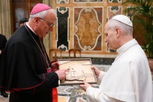 Discours du Saint-Père Léon XIV aux participants du Projet Policoro de la Conférence épiscopale italienne, 21 février 2026 © Vatican Media