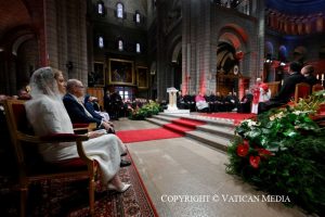 Rencontre avec la Communauté catholique de Monaco, 28 mars 2026 © Vatican Media 
