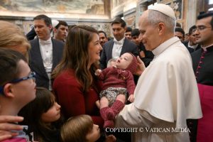 Discours du Saint-Père Léon XIV aux séminaristes de différents diocèses d'Espagne, avec leurs familles, 28 février 2026 © Vatican Media