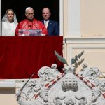 Cérémonie de bienvenue au Palais princier de Monaco, 28 mars 2026 © Vatican Media