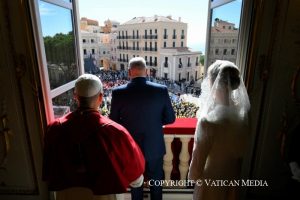Cérémonie de bienvenue au Palais princier de Monaco, 28 mars 2026 © Vatican Media
