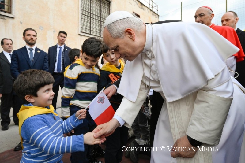 Visite pastorale du Saint-Père Léon XIV à la paroisse du Sacré-Cœur de Jésus à Ponte Mammolo, 15 mars 2026 © Vatican Media