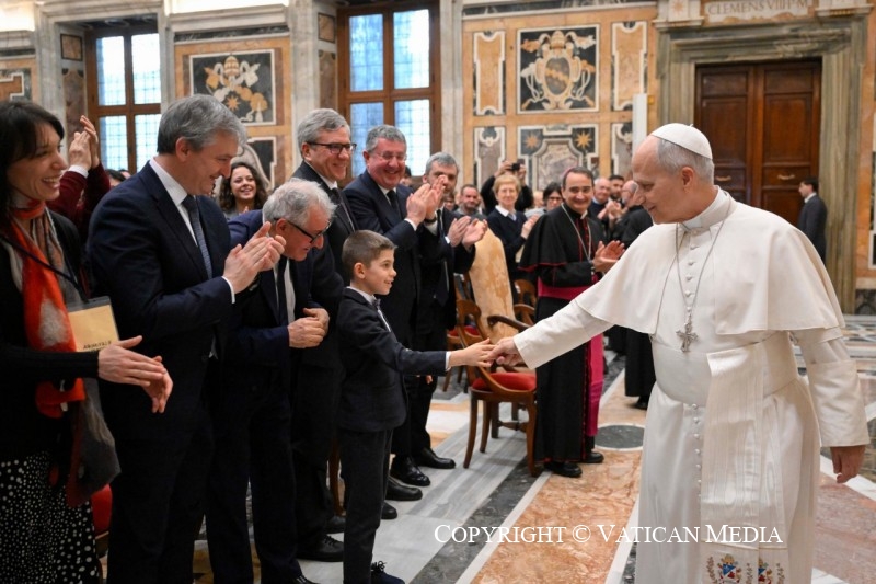 Discours du pape Léon XIV aux participants à la Rencontre « Chaire de l'accueil », 12 mars 2026 © Vatican Media