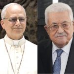 Le pape Léon XIV et le président de Palestine, Mahmoud Abbas © Wikipedia.org