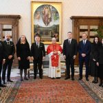 Le pape François avec les membres de la présidence de Bosnie-Herzégovine, 9 mars 2026 © Vatican Media