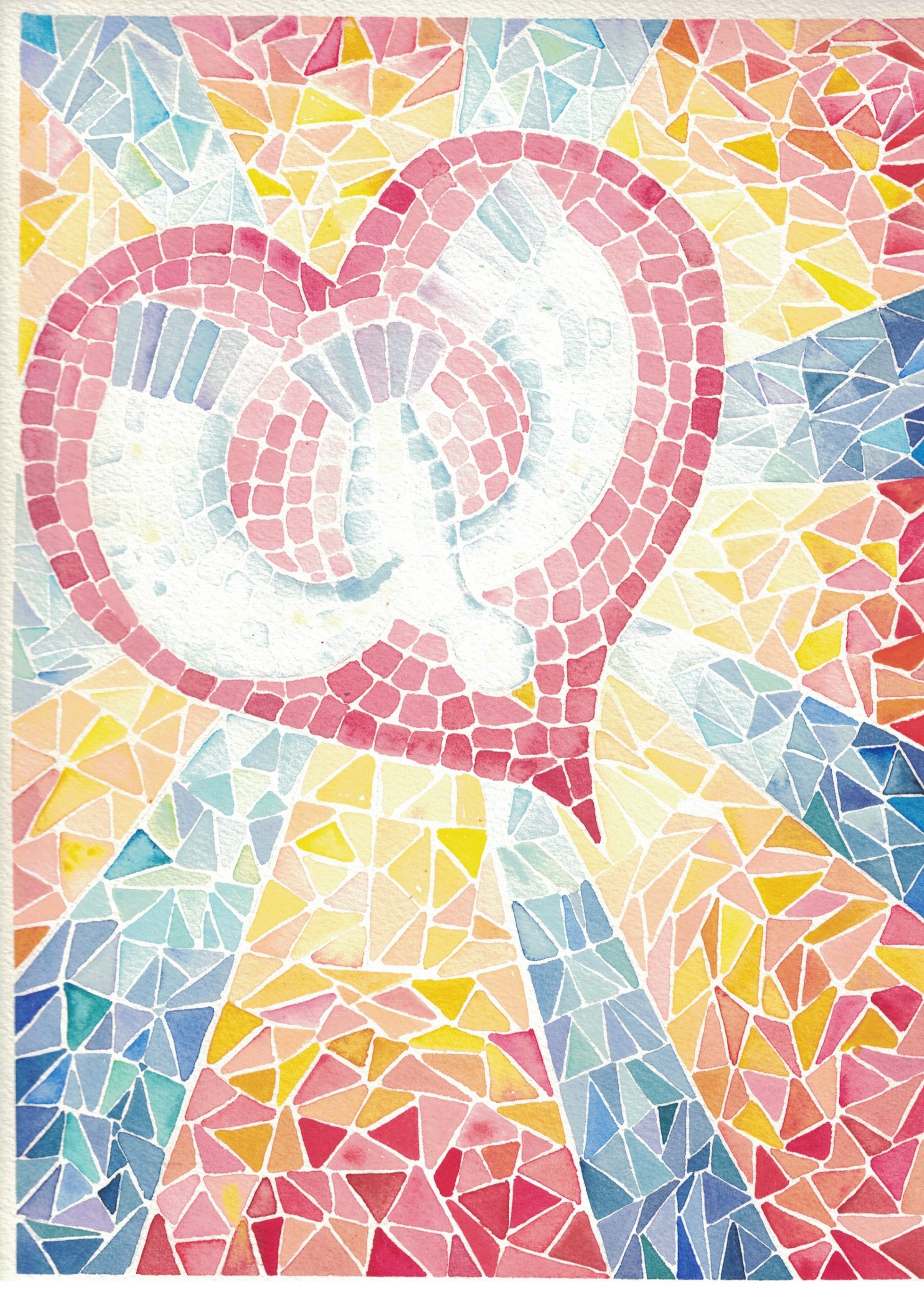 « Par l'œuvre et la grâce du Saint-Esprit » (2026), par Mariana Esquer, consacrée de Regnum Christi IG @art_mariana.esquer