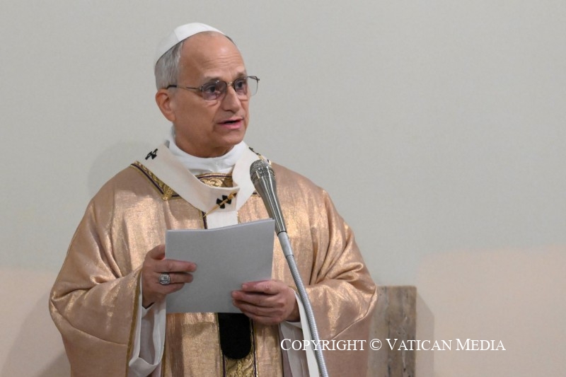 Homélie du Saint-Père lors de la visite pastorale à la paroisse du Sacré-Cœur de Jésus à Ponte Mammolo, 15 mars 2026© Vatican Media