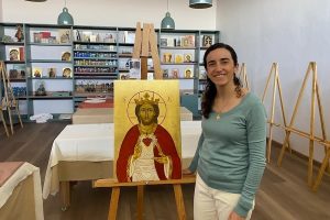 L'icône du Christ Roi et du Sacré-Cœur © Taís Gea