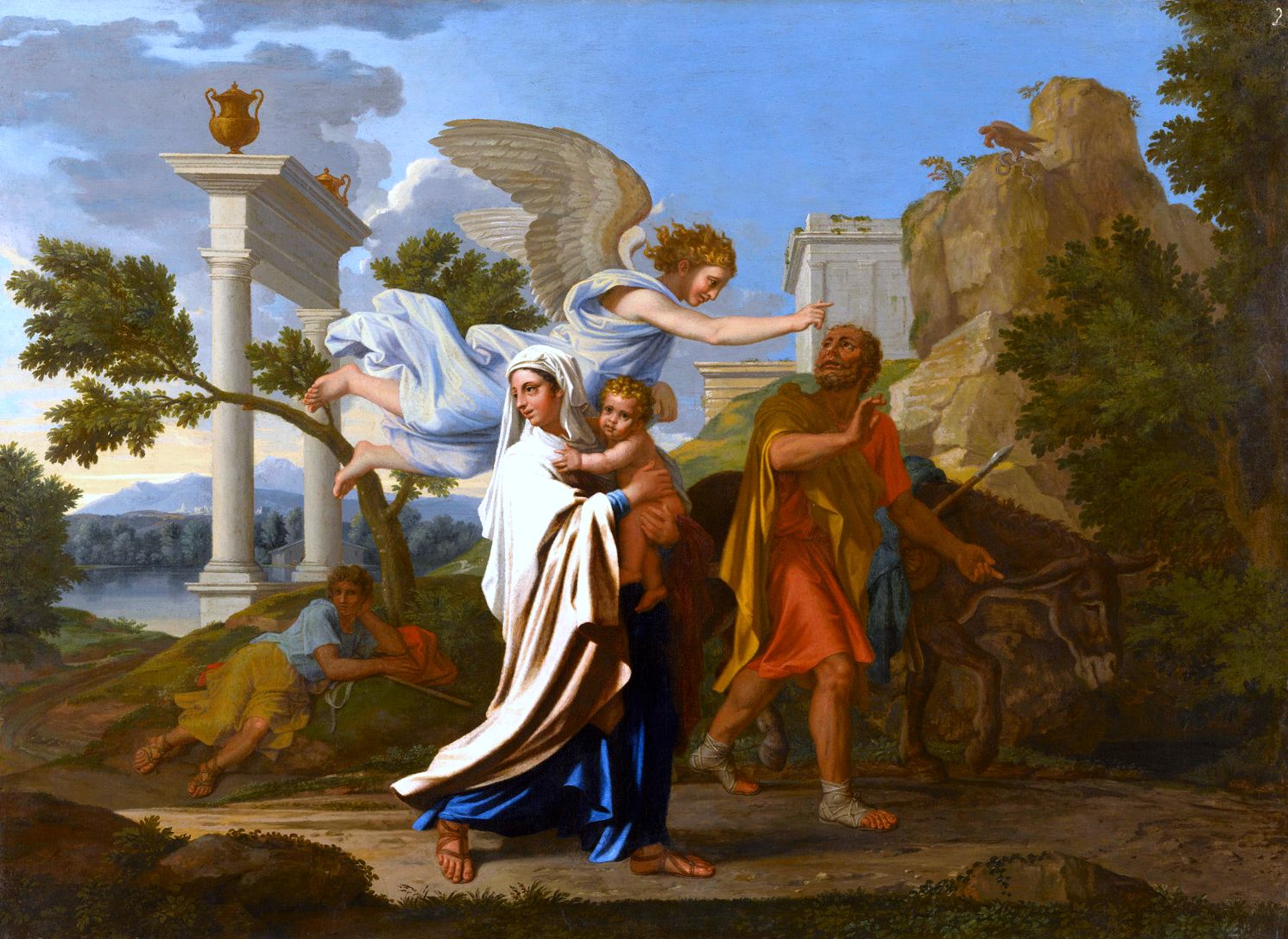 N. Poussin, La fuite en Égypte, 1657, Musée des Beaux Arts, Lyon © commons.wikimedia.org