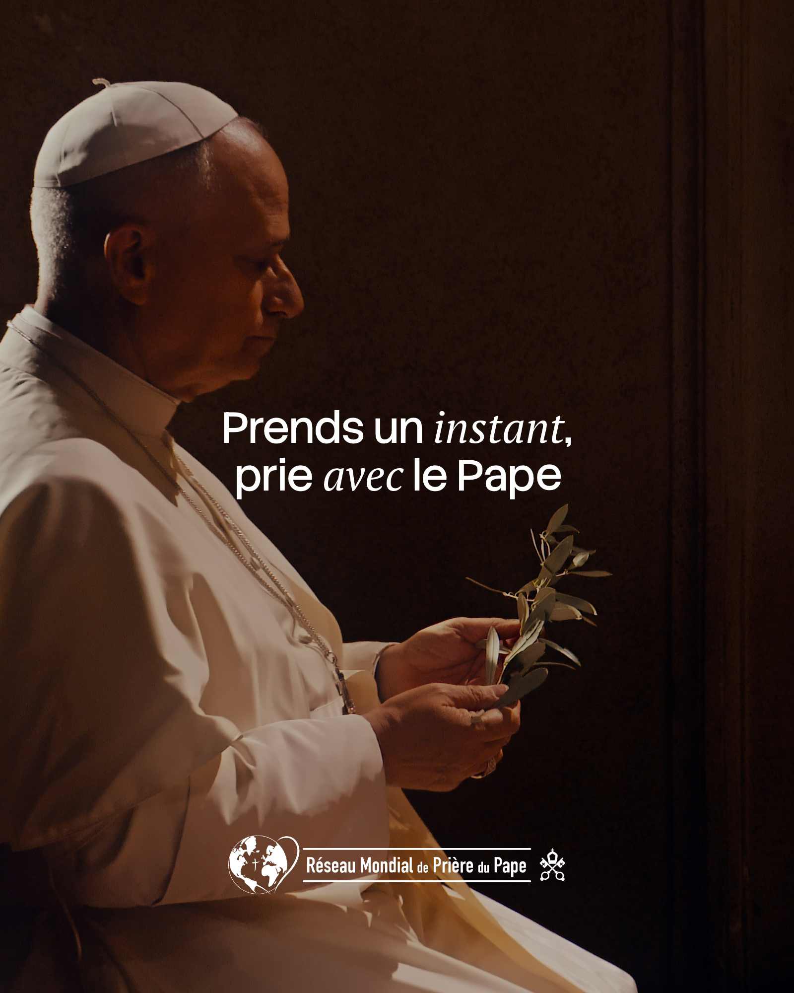 Prie avec le pape
