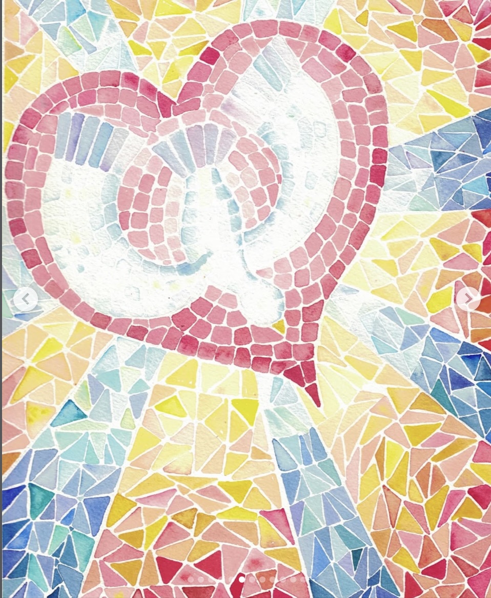 « Par l'œuvre et la grâce du Saint-Esprit » (2026), par Mariana Esquer, consacrée de Regnum Christi IG @art_mariana.esquer