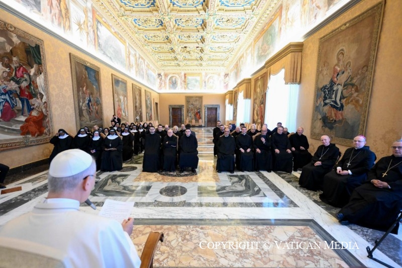 Discours du Saint-Père devant trois communautés monastiques, 30 mars 2026 © Vatican Media