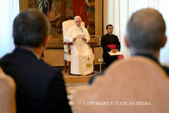 Bénédiction de la première pierre du « Centre CUORE - Pape François » de l'hôpital Gemelli de Rome, 27 avril 2026 ©Vatican Media 