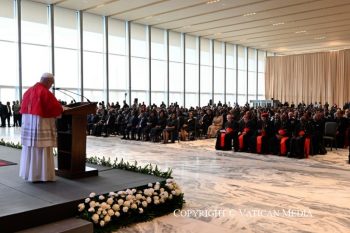 Rencontre avec les autorités, la société civile et le corps diplomatique, 18 avril 2026 © Vatican Media