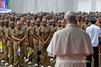Visite de la prison de Bata, 22 avril 2026 © Vatican Media 