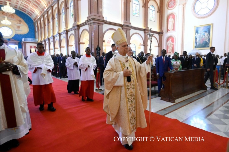 Messe en la Basilique de l'Immaculée Conception (Mongomo), 22 avril 2026 © Vatican Media