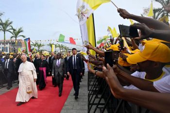Accueil du pape Léon XIV à Malabo 21 avril 2026 © Vatican Media