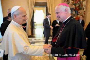 Bénédiction de la première pierre du « Centre CUORE - Pape François » de l'hôpital Gemelli de Rome, 27 avril 2026 ©Vatican Media 