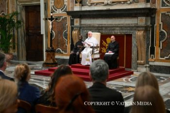 Discours du pape Léon XIV aux membres du Parti populaire européen au Parlement européen, 25 avril 2026 © Vatican Media 