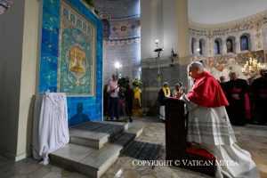 Discours du Pape Léon XIV lors de la rencontre avec la communauté algérienne, 13 avril 2026 © Vatican Media 