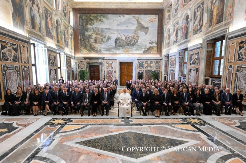 Discours du pape Léon XIV aux membres du Parti populaire européen au Parlement européen, 25 avril 2026 © Vatican Media