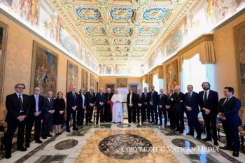 Bénédiction de la première pierre du « Centre CUORE - Pape François » de l'hôpital Gemelli de Rome, 27 avril 2026 ©Vatican Media 
