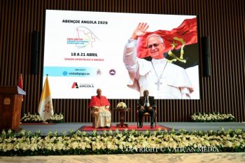 Rencontre avec les autorités, la société civile et le corps diplomatique, 18 avril 2026 © Vatican Media