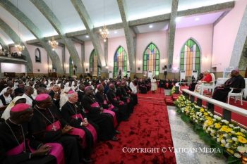 Rencontre avec les évêques, les prêtres, les personnes consacrées et les agents pastoraux, 20 avril 2026 © Vatican Media