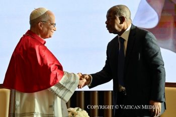 Rencontre avec les autorités, la société civile et le corps diplomatique, 18 avril 2026 © Vatican Media