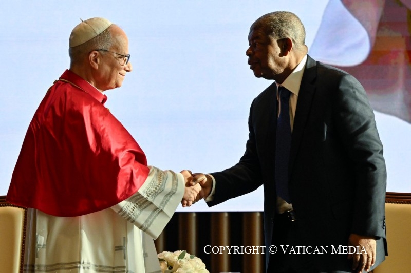 Rencontre avec les autorités, la société civile et le corps diplomatique, 18 avril 2026 © Vatican Media