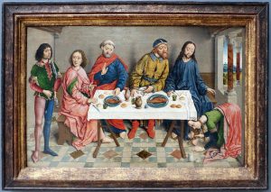 Albrecht Bouts (1490) – Les pieds de Jésus oints par un parfum coûteux