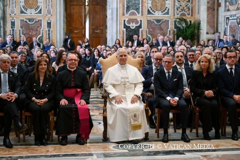 Discours du pape Léon XIV aux dirigeants et au personnel de l'Institut national italien de sécurité sociale (INPS), 10 avril 2026 © Vatican Media