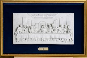Reproduction de La Cène, cadeau offert par le pape aux membres de l’Ordre augustinien le 14 avril 2026 à Annaba (Algiers) © Vatican Media