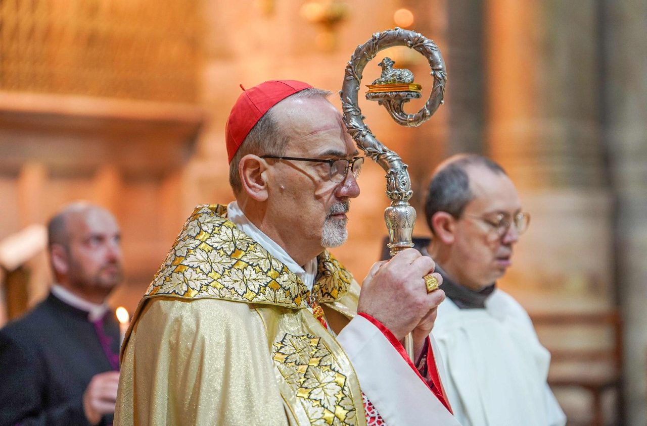 Le cardinal Pizzaballa lors de la messe du dimanche de Pâques en 2025 © VaticanNews