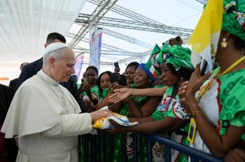 Visite au personnel et aux patients de l'hôpital psychiatrique « Jean Pierre Olie », 21 avril 2026 © Vatican Media