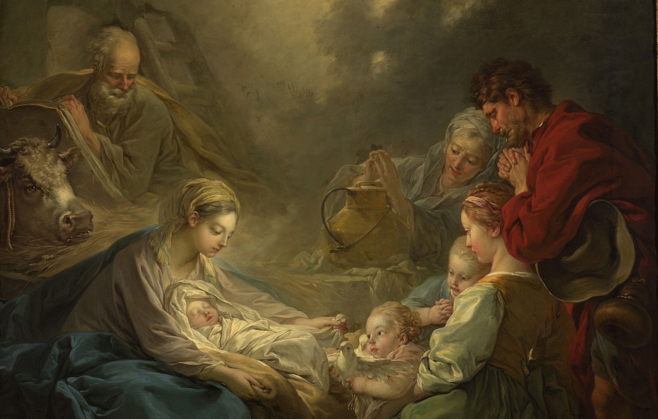 François Boucher, La Lumière du monde (détail), 1750, Musée des Beaux Arts de Lyon, © Alain Basset