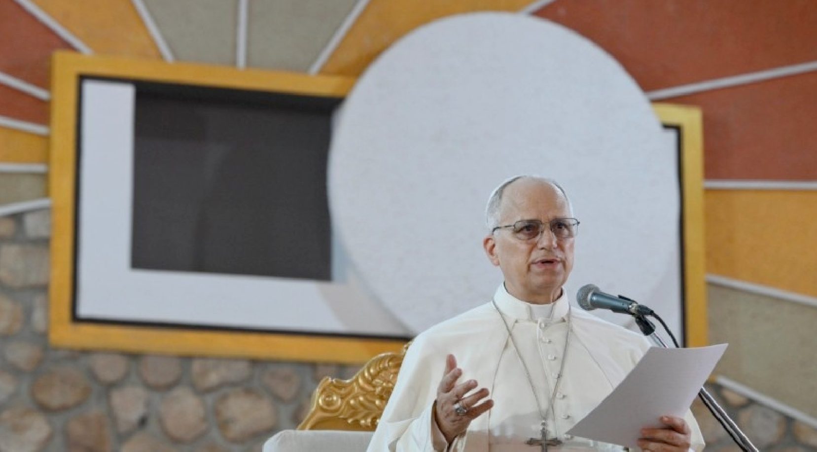 Le 16 avril, au Cameroun, le pape a prononcé l’un des discours les plus importants de son voyage apostolique © Vatican Media