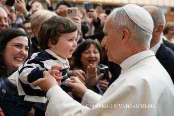 Discours du pape Léon XIV aux participants à la Rencontre nationale des enseignants de religion catholique, promue par la Conférence épiscopale italienne, 25 avril 2026 © Vatican Media