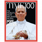 Léon XIV apparaît aux côtés de personnalités telles que Claudia Sheinbaum, Donald Trump, Marco Rubio et Mark Carney © OSV / Time