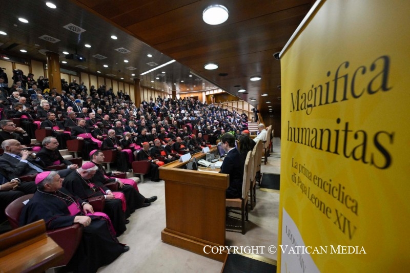 Présentation de la Lettre encyclique Magnifica humanitas, 25 mai 2026 © Vatican Media